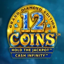 12 Coins Grand Diamond Edition slot logo by Wazdan at Lyra Bet Casino