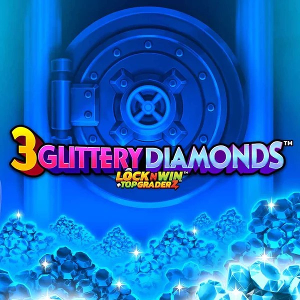 3 Glittery Diamonds by PearFiction Studios, showcased at casinolyra.bet – game logo