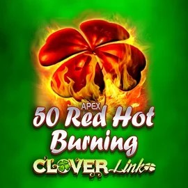 50 Red Hot Burning Clover Links logo – Slots by Novomatic at Lyra Bet Casino