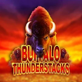 Buffalo Thunderstacks slot logo by Amatic Industries at Lyra Bet Casino