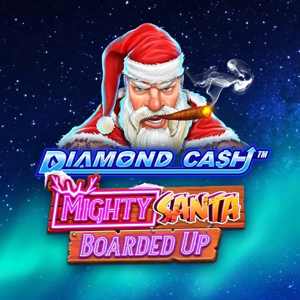 Enjoy Diamond Cash Mighty Santa Boarded Up by Greentube – logo hosted on casinolyra.bet