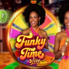 Funky Time by Evolution, showcased at casinolyra.bet – game logo