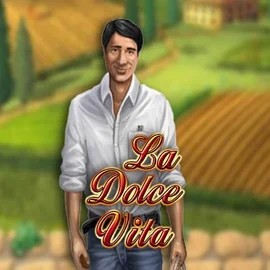 La Dolce Vita online game logo by Gamomat on casinolyra.bet