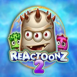 Reactoonz 2 slot logo by Play'n GO at Lyra Bet Casino