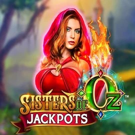 Sisters Of Oz Jackpots slot logo by Triple Edge Studios at Lyra Bet Casino