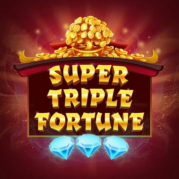 Super Triple Fortune slot logo by Greentube at Lyra Bet Casino