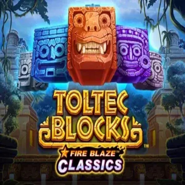 Fire Blaze: Toltec Blocks by Rarestone Gaming, showcased at casinolyra.bet – game logo