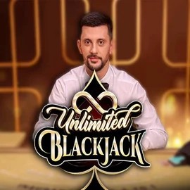 Official Live Casino logo: Unlimited Blackjack by Ezugi at Lyra Bet Casino